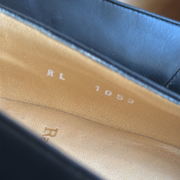 Ralph Lauren Made in Italy Heeled Penny Loafer in Black Leather - Picture 10 of 16